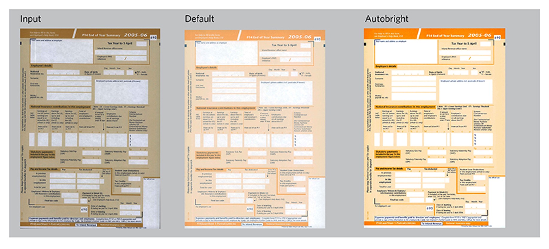 Perfect Page passt automatischen Bildhelligkeit an