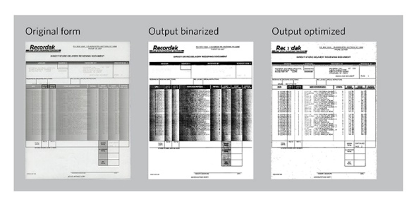 Perfect Page: Dank der „iThreshholding“-Technologie werden OCR-Leseraten maximiert